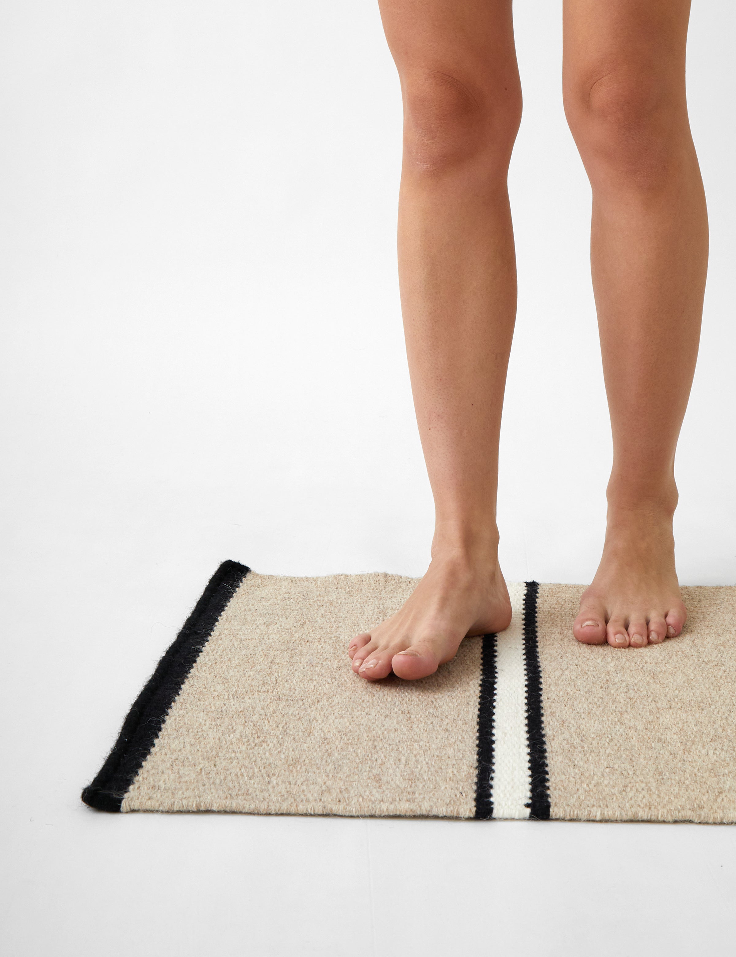 Patio Door Mat | Black Stripe-1