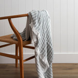 Peninsula Muslin Blanket | Blue Stripe-1