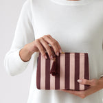 Tula Medium Bath Bag | Red/Pink Stripe-2