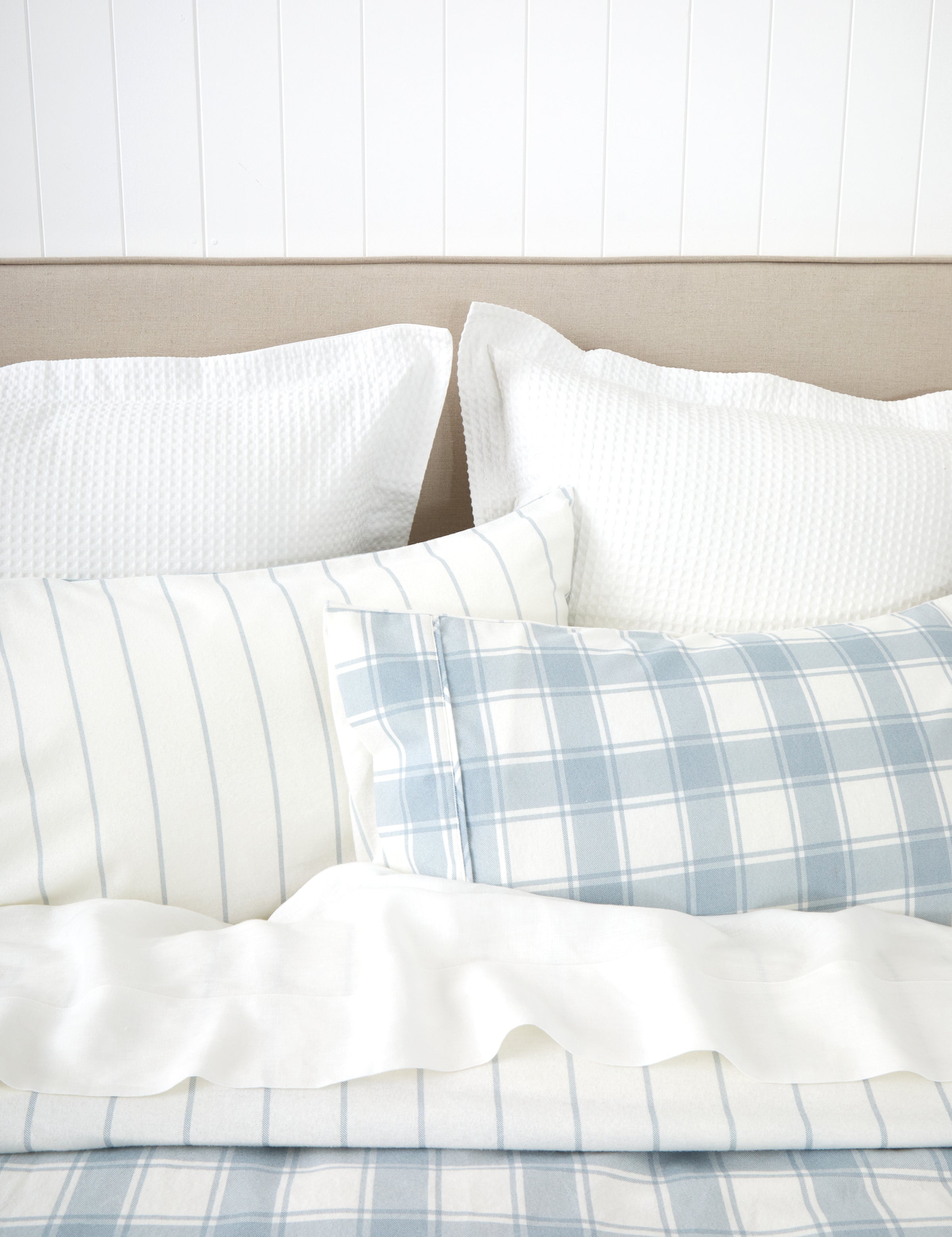 Pinnacle Flannel Reversible Duvet Cover Set | Blue-2