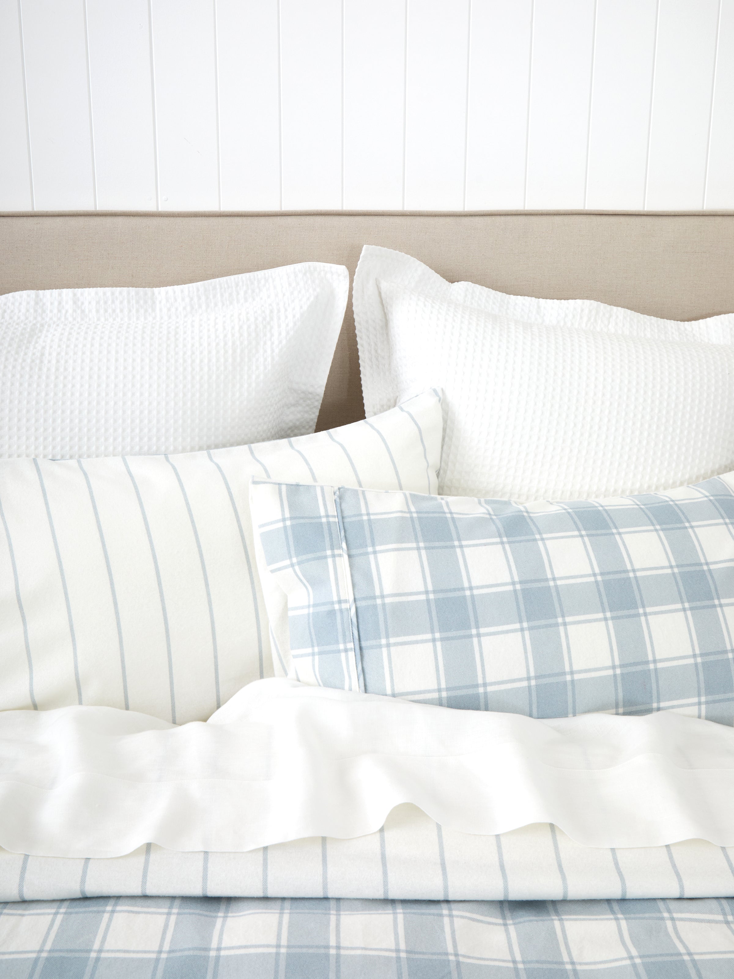 Pinnacle Flannel Reversible Duvet Cover Set | Blue-2