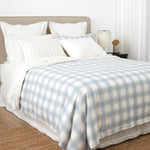Pinnacle Flannel Reversible Duvet Cover Set | Blue-3