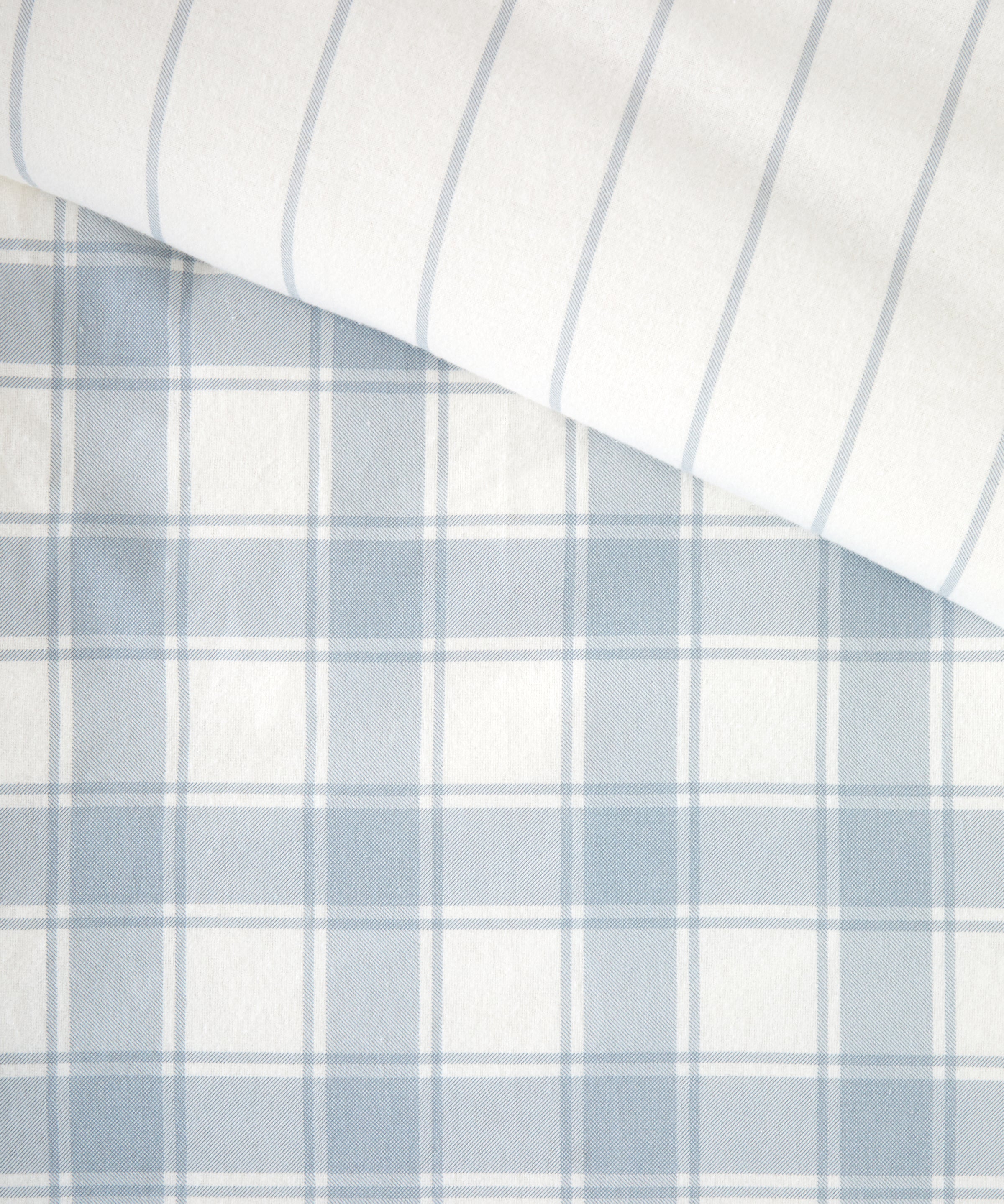 Pinnacle Flannel Reversible Duvet Cover Set | Blue-4