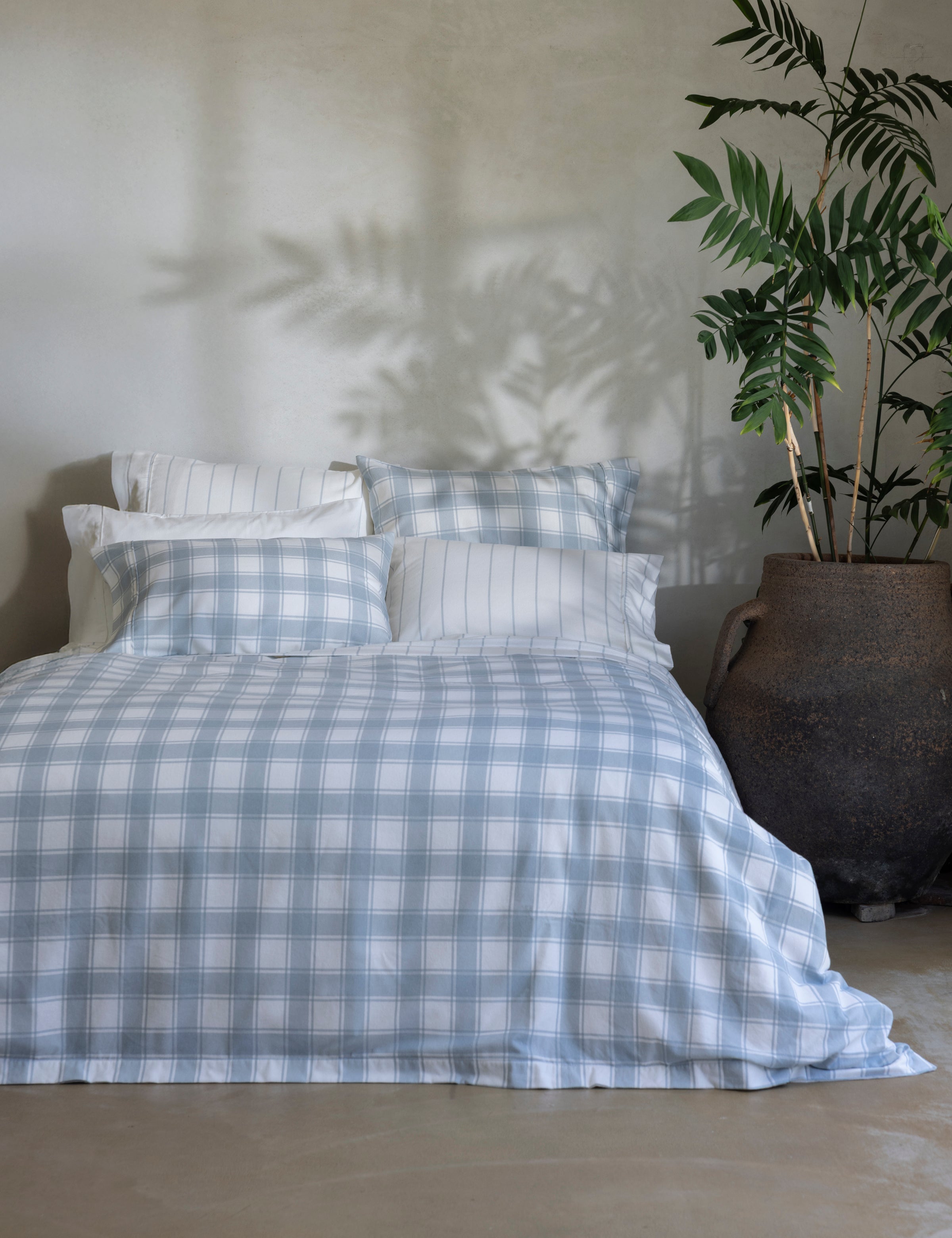 Pinnacle Flannel Reversible Duvet Cover Set | Blue-5