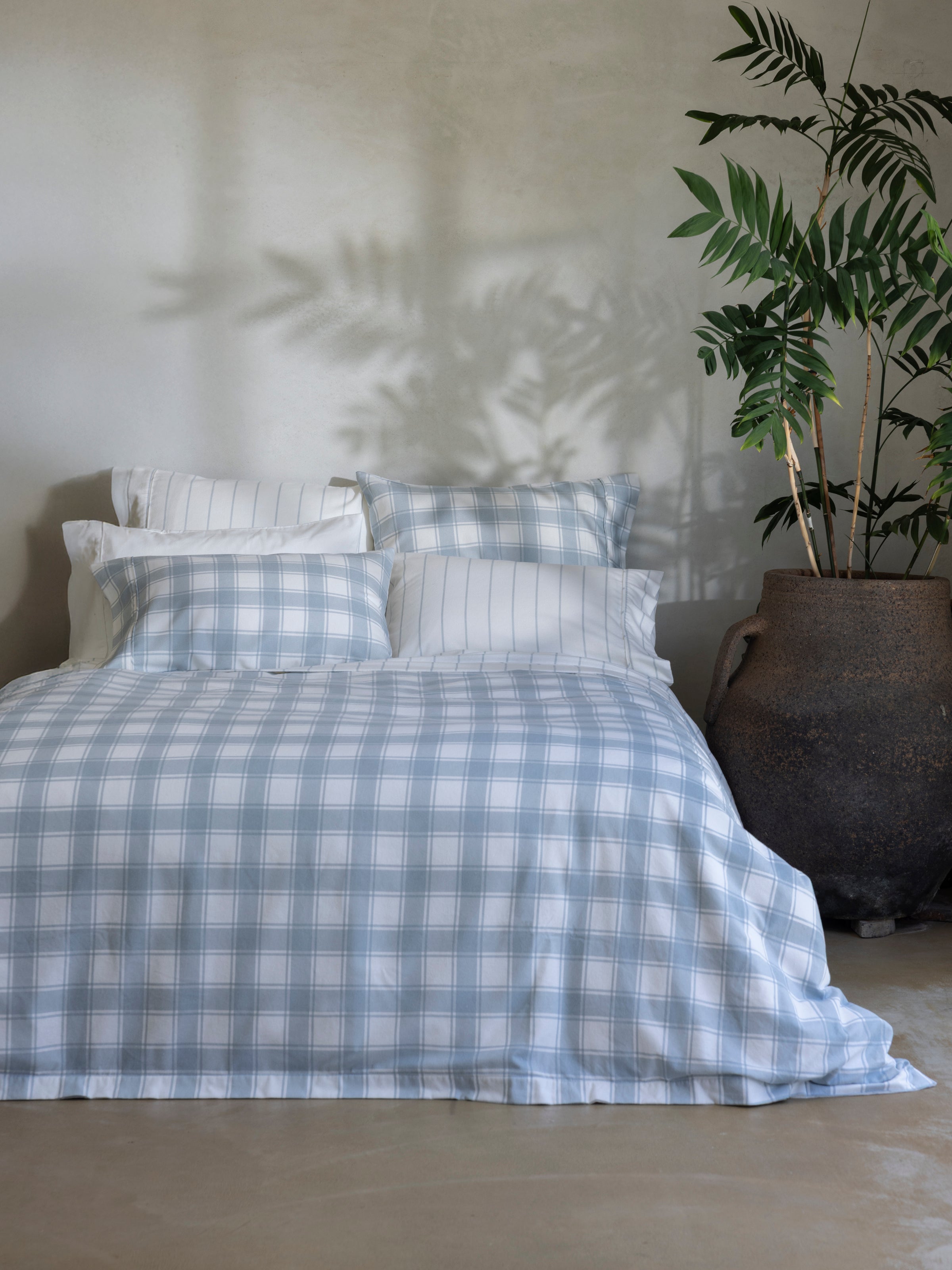 Pinnacle Flannel Reversible Duvet Cover Set | Blue-5