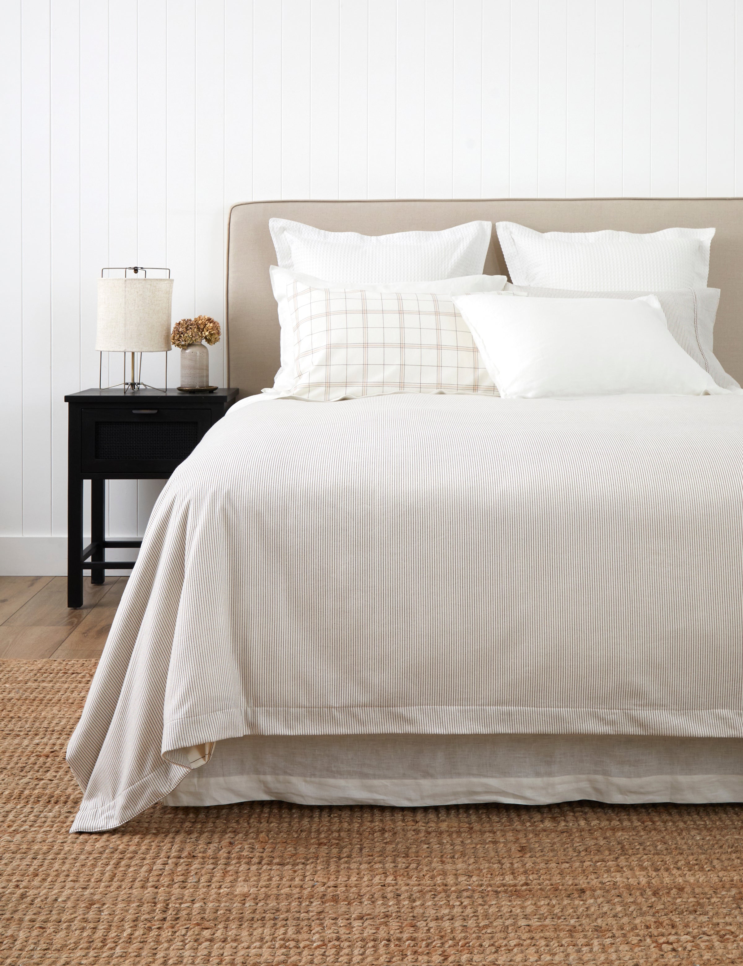 Pinnacle Flannel Reversible Duvet Cover Set | Cocoa-1