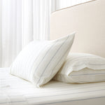 Pinnacle Flannel Sheet Set | Blue Stripe-1
