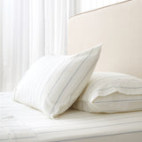 Pinnacle Flannel Sheet Set | Blue Stripe-1