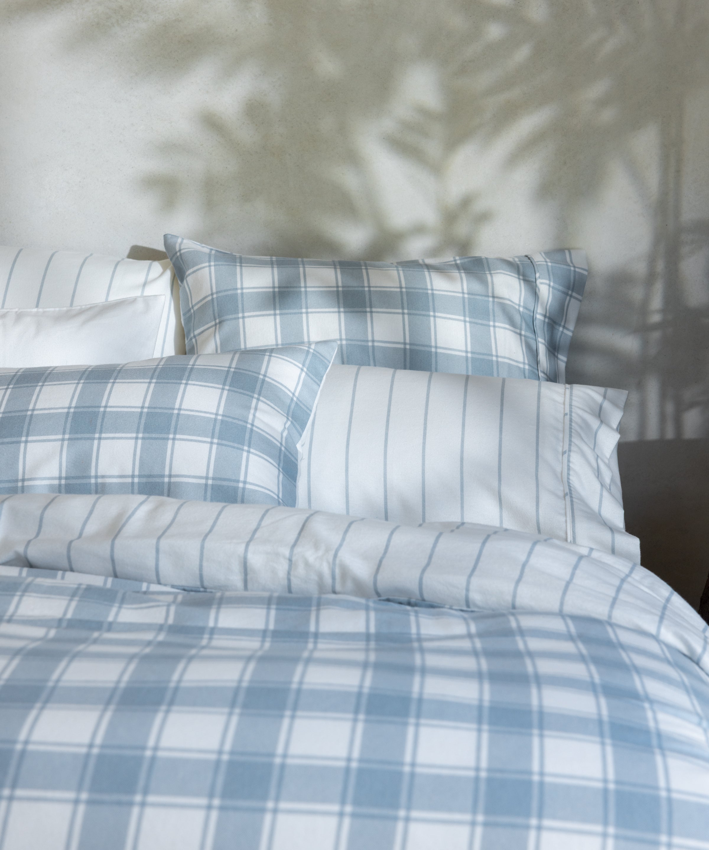 Pinnacle Flannel Sheet Set | Blue Stripe-2