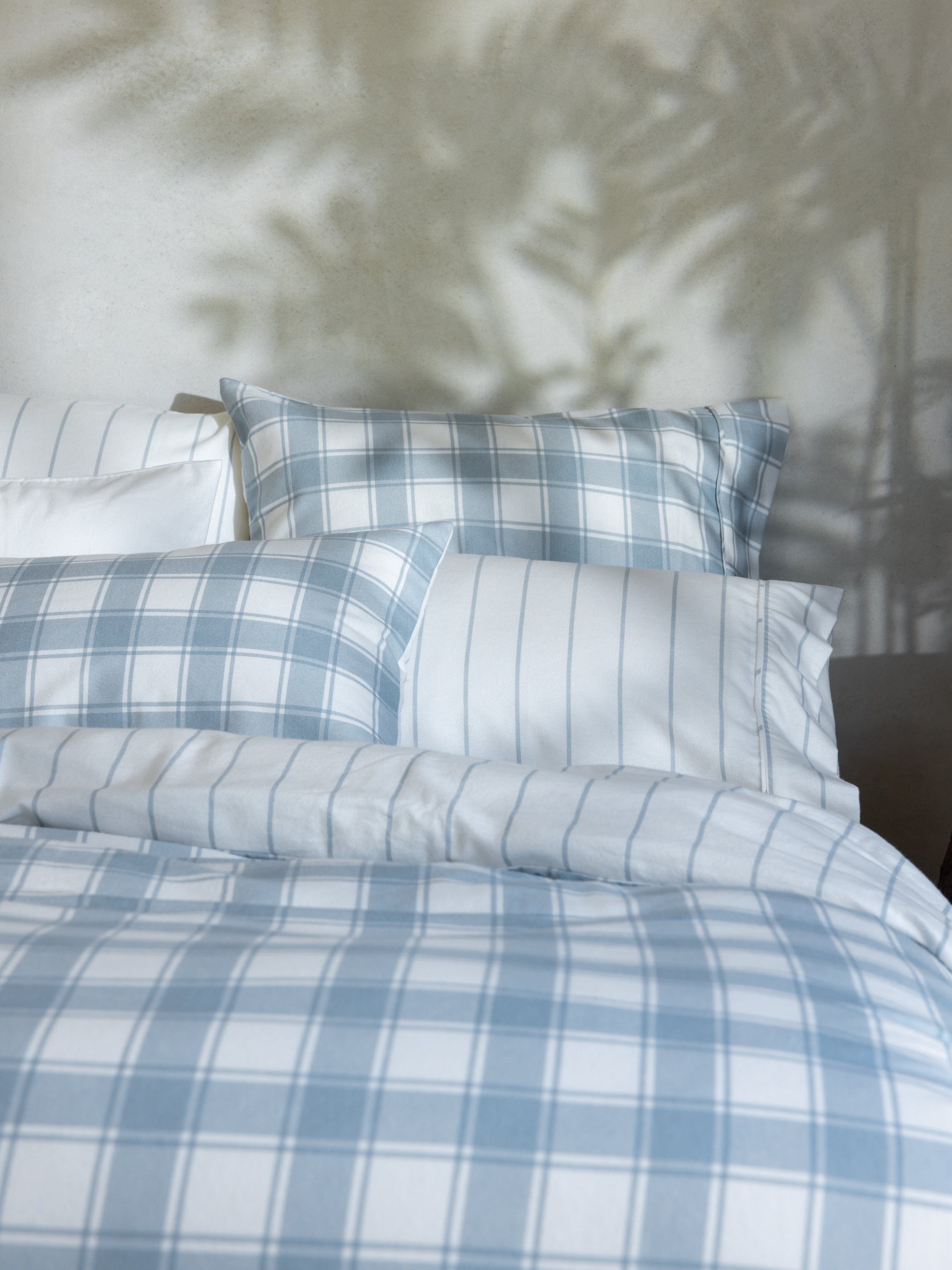 Pinnacle Flannel Sheet Set | Blue Stripe-2