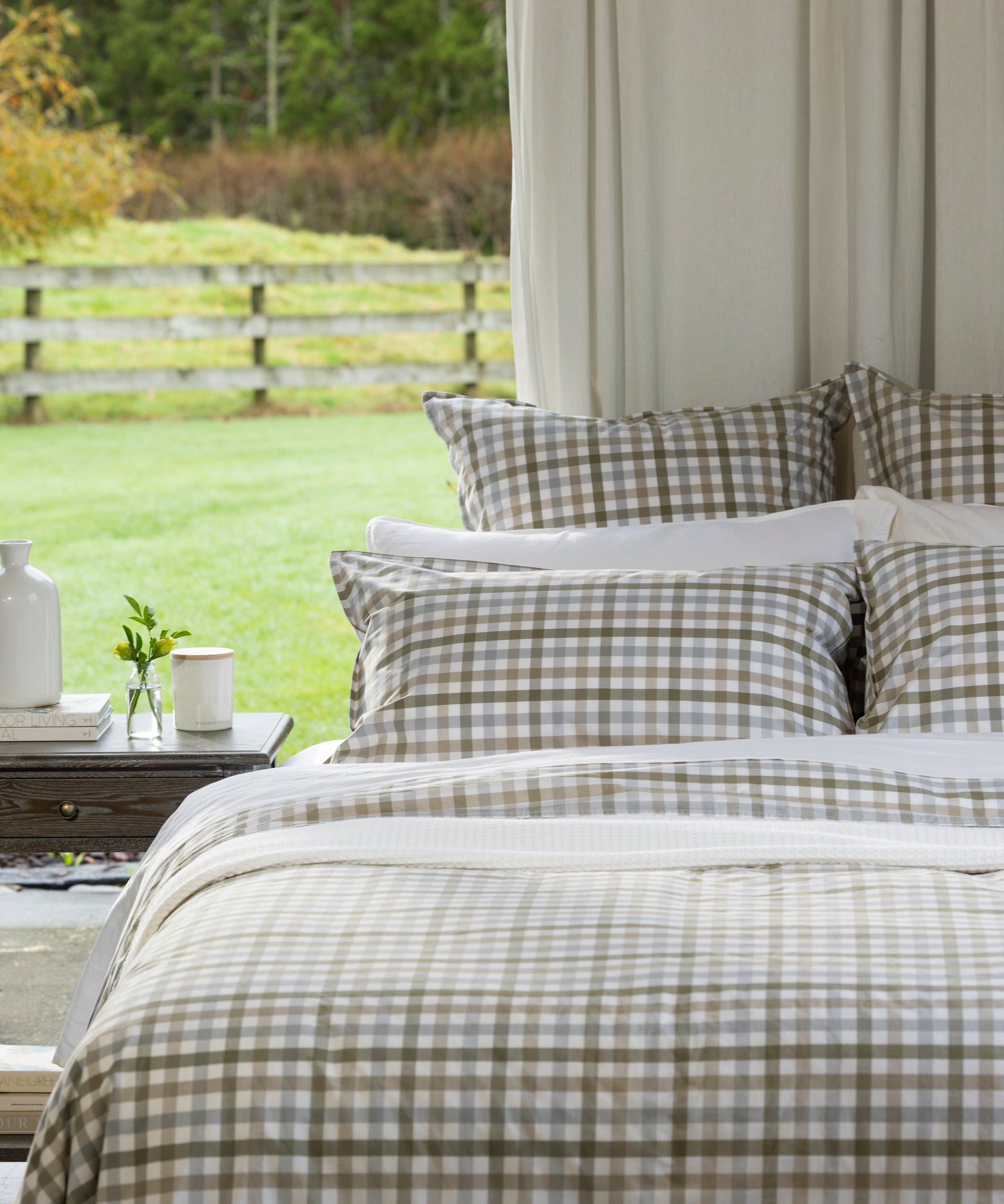 Portland European Pillowcase | Gingham-2