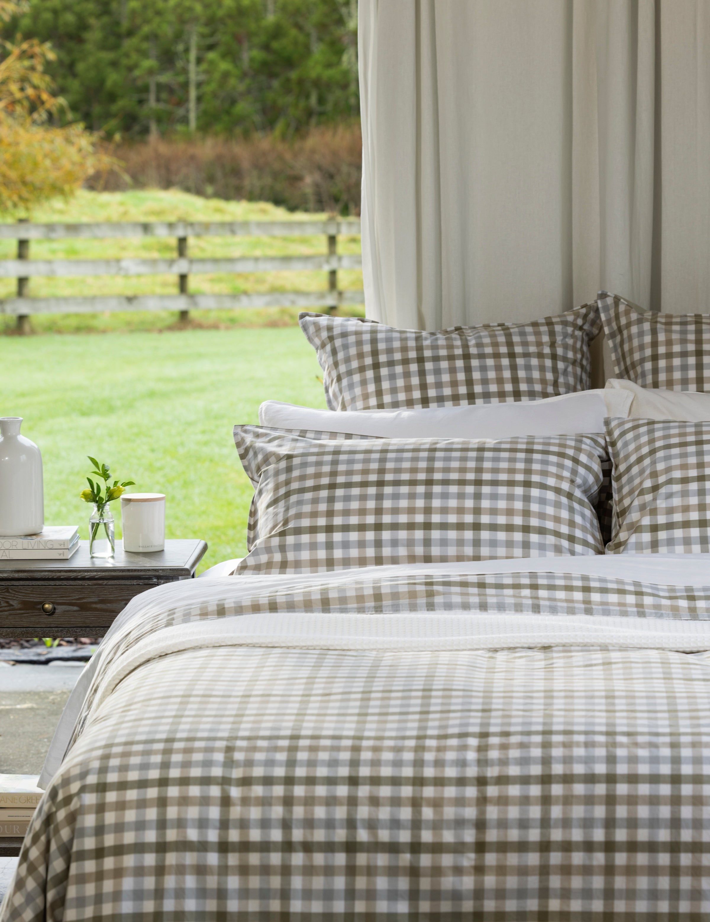 Portland European Pillowcase | Gingham-2