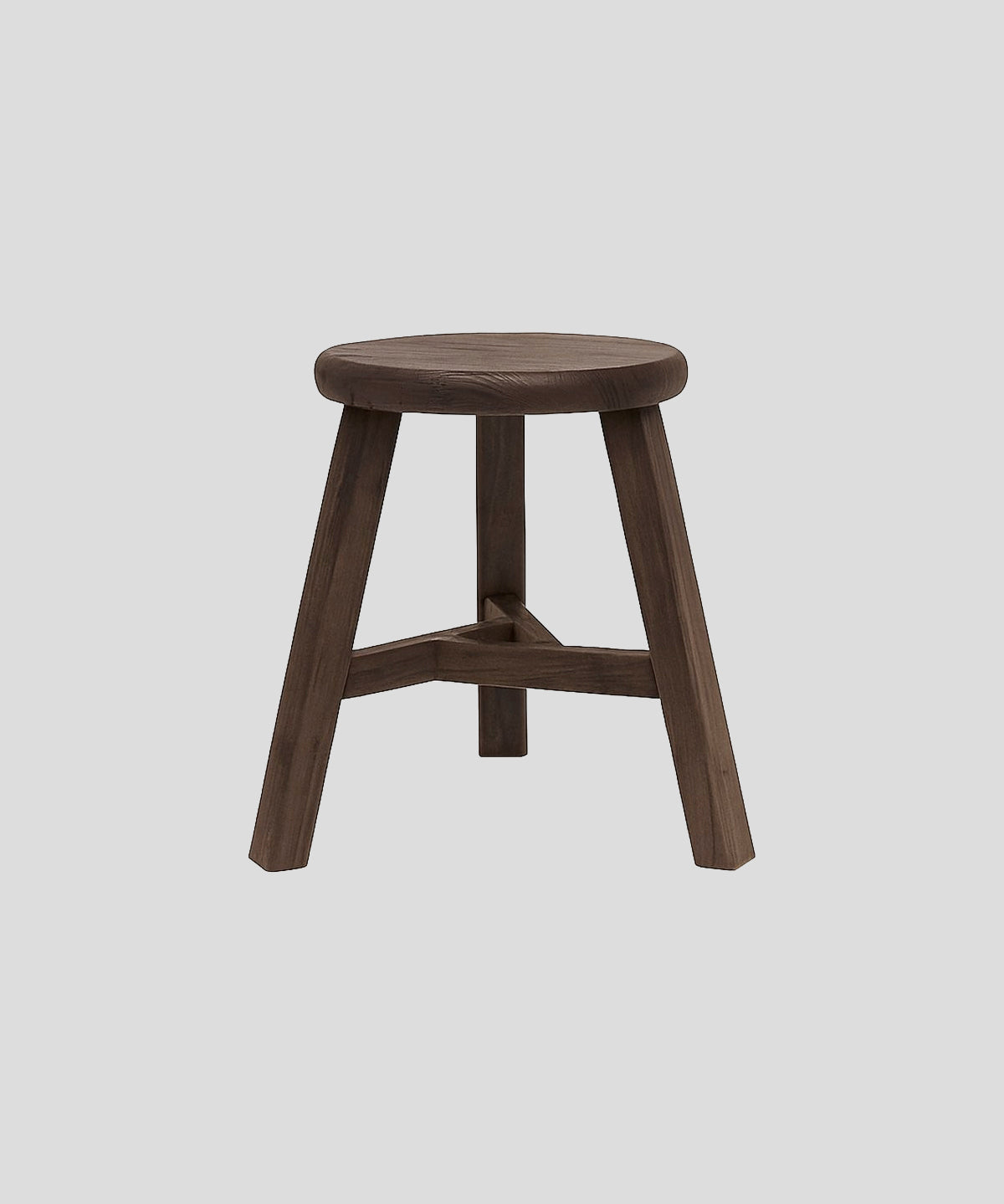 Province Round Stool | Walnut-1