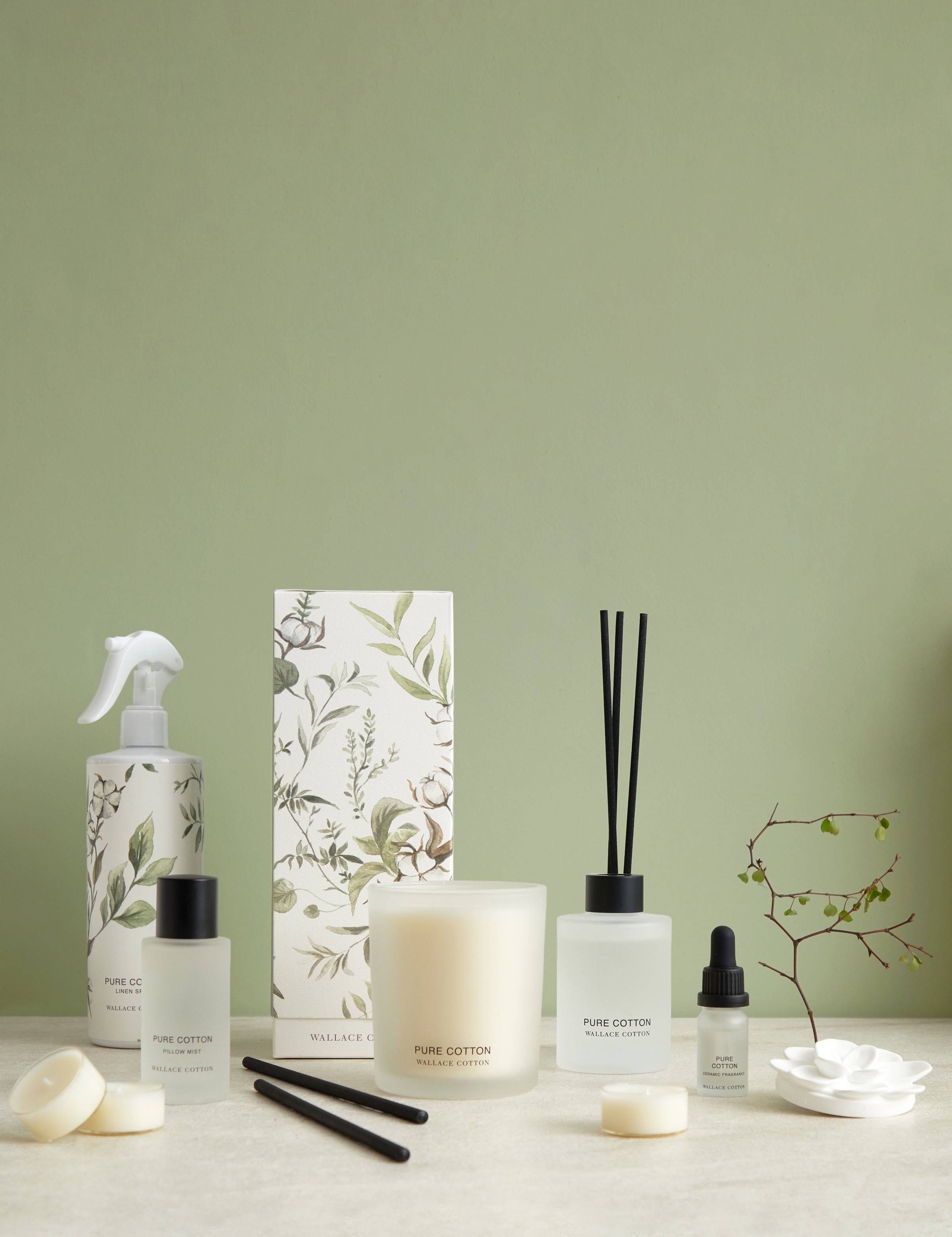 Pure Cotton Aroma Sticks Set of 6 | White-2