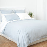 Purity Organic Cotton Duvet Cover Set | Blue Stripe-3