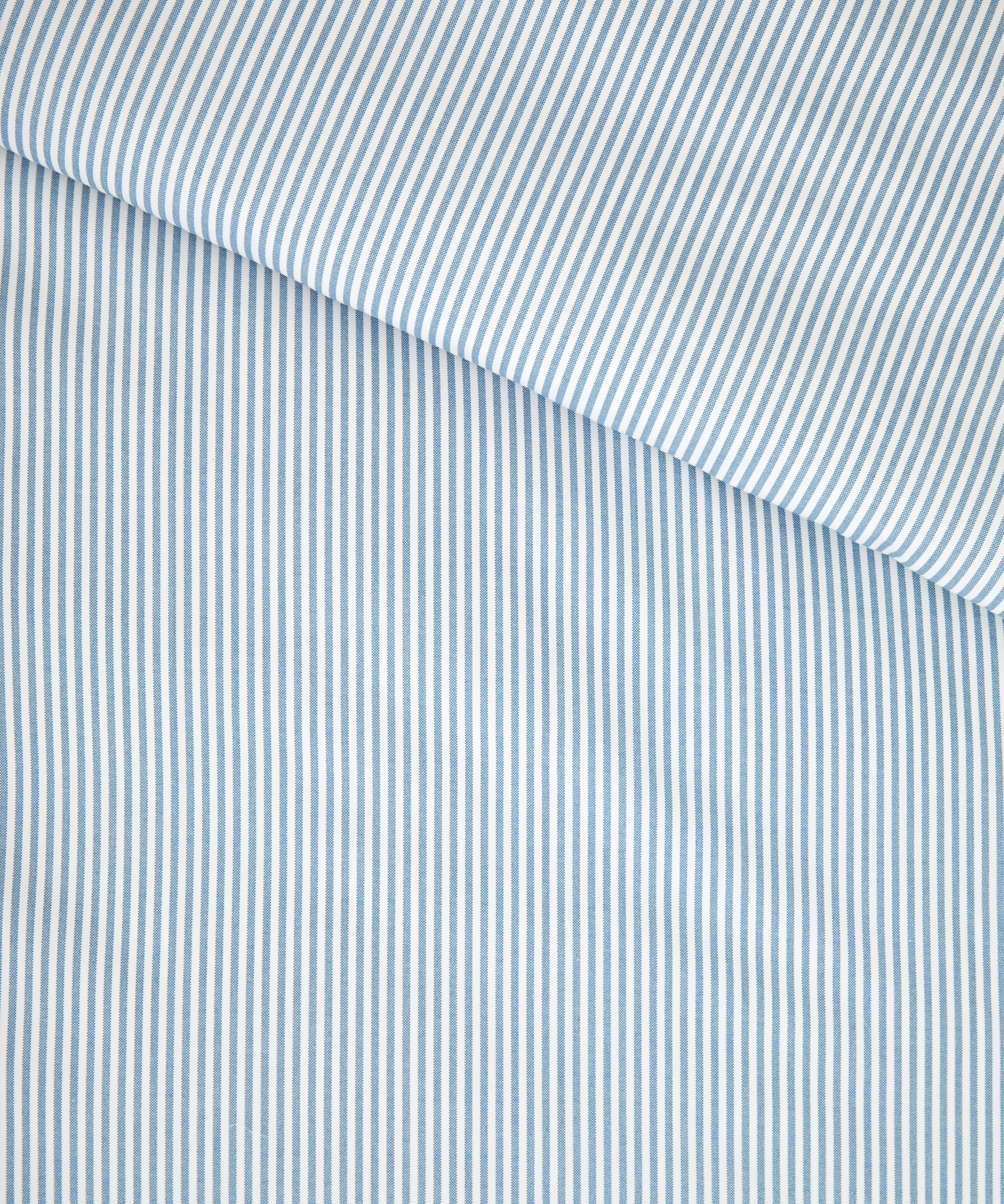 Purity Organic Cotton Duvet Cover Set | Blue Stripe-4