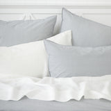 Purity Organic Cotton Duvet Cover Set | Charcoal Stripe-2