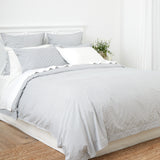 Purity Organic Cotton Duvet Cover Set | Charcoal Stripe-3