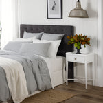 Purity Organic Cotton Duvet Cover Set | Charcoal Stripe-5