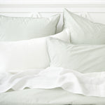 Purity Organic Cotton Duvet Cover Set | Green Stripe-2