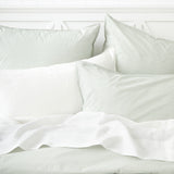 Purity Organic Cotton Duvet Cover Set | Green Stripe-2