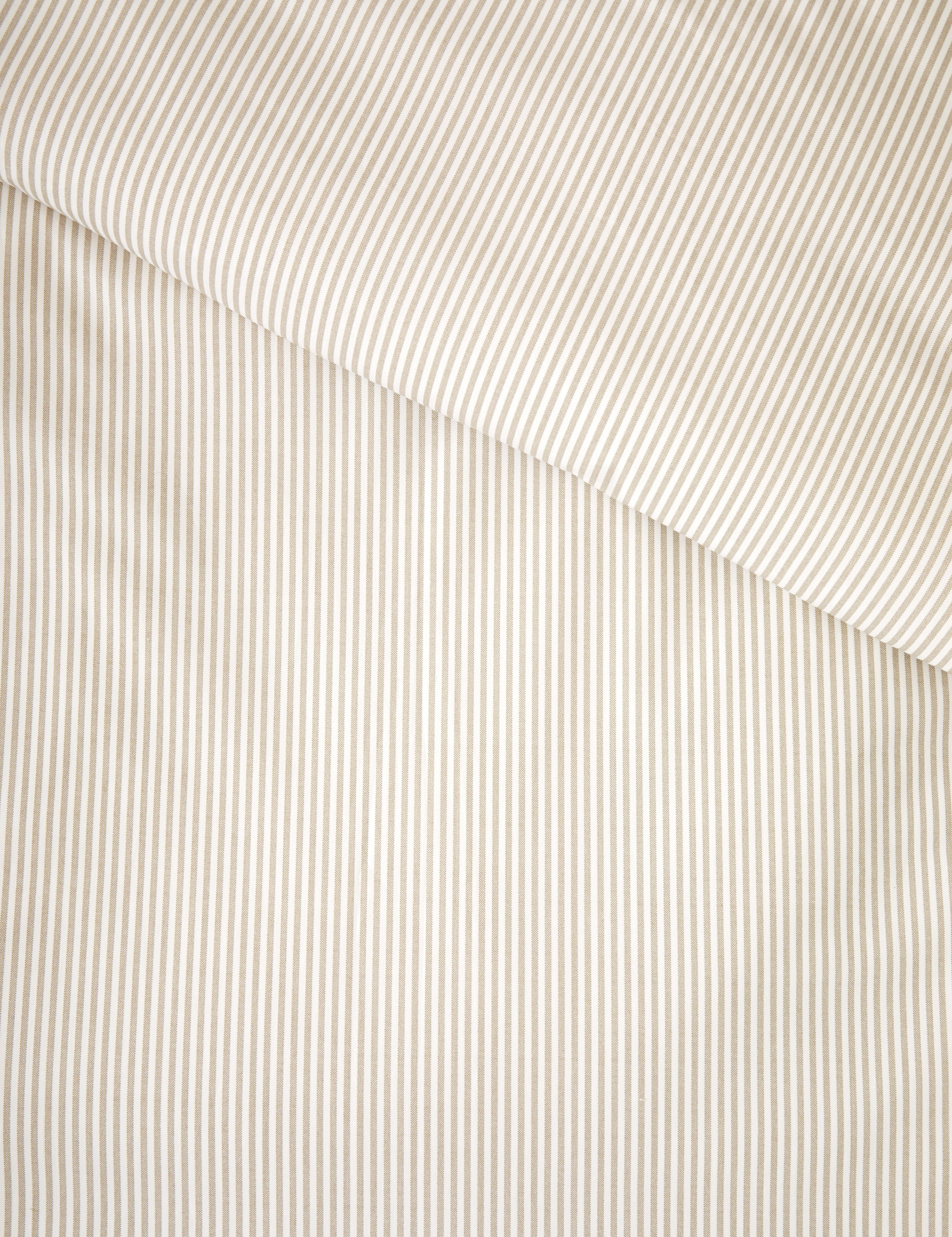 Purity Organic Cotton Duvet Cover Set | Natural Stripe-4