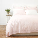Purity Organic Cotton Duvet Cover Set | Pink Stripe-1