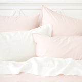 Purity Organic Cotton Duvet Cover Set | Pink Stripe-2