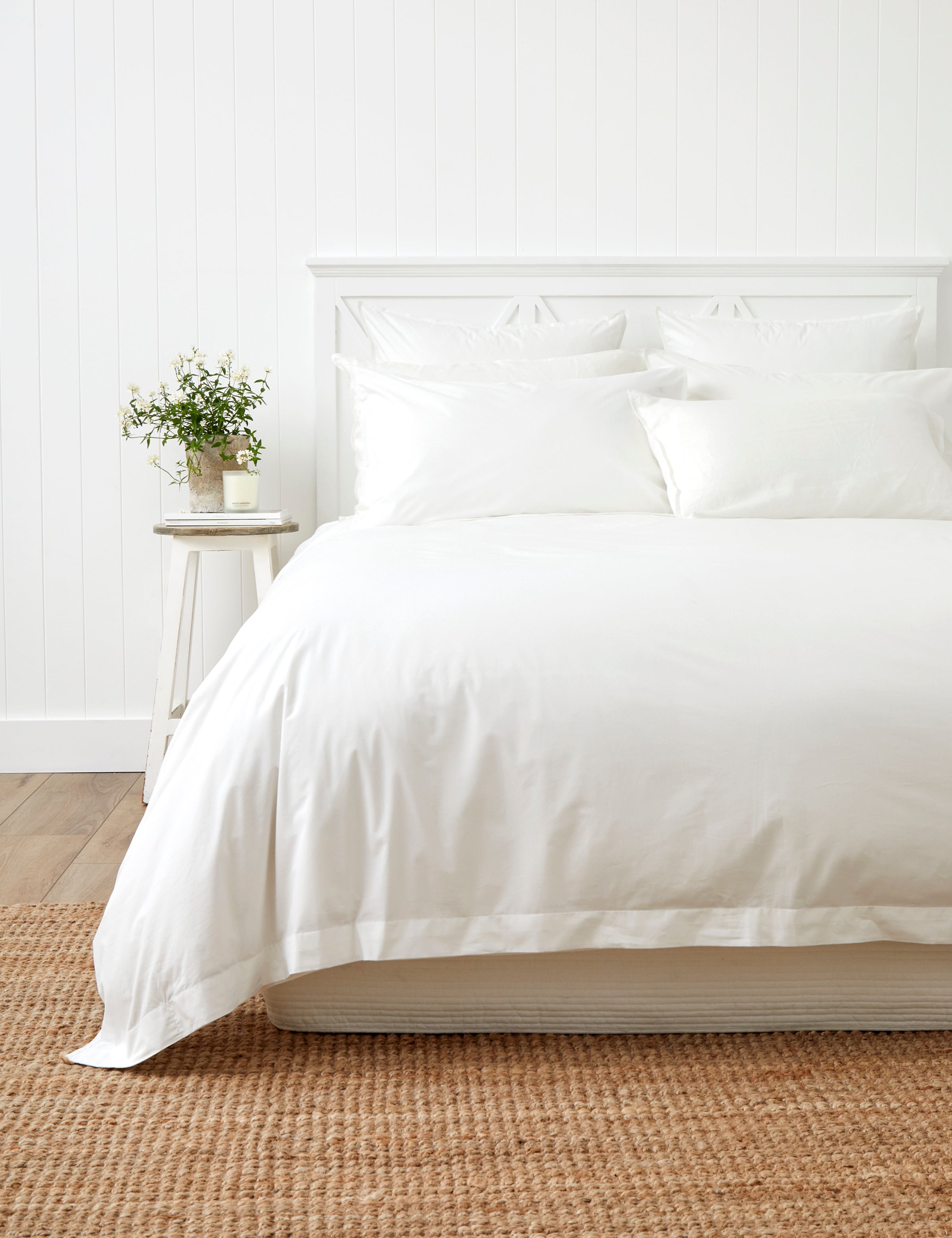 Purity Organic Cotton Duvet Cover Set | White-1