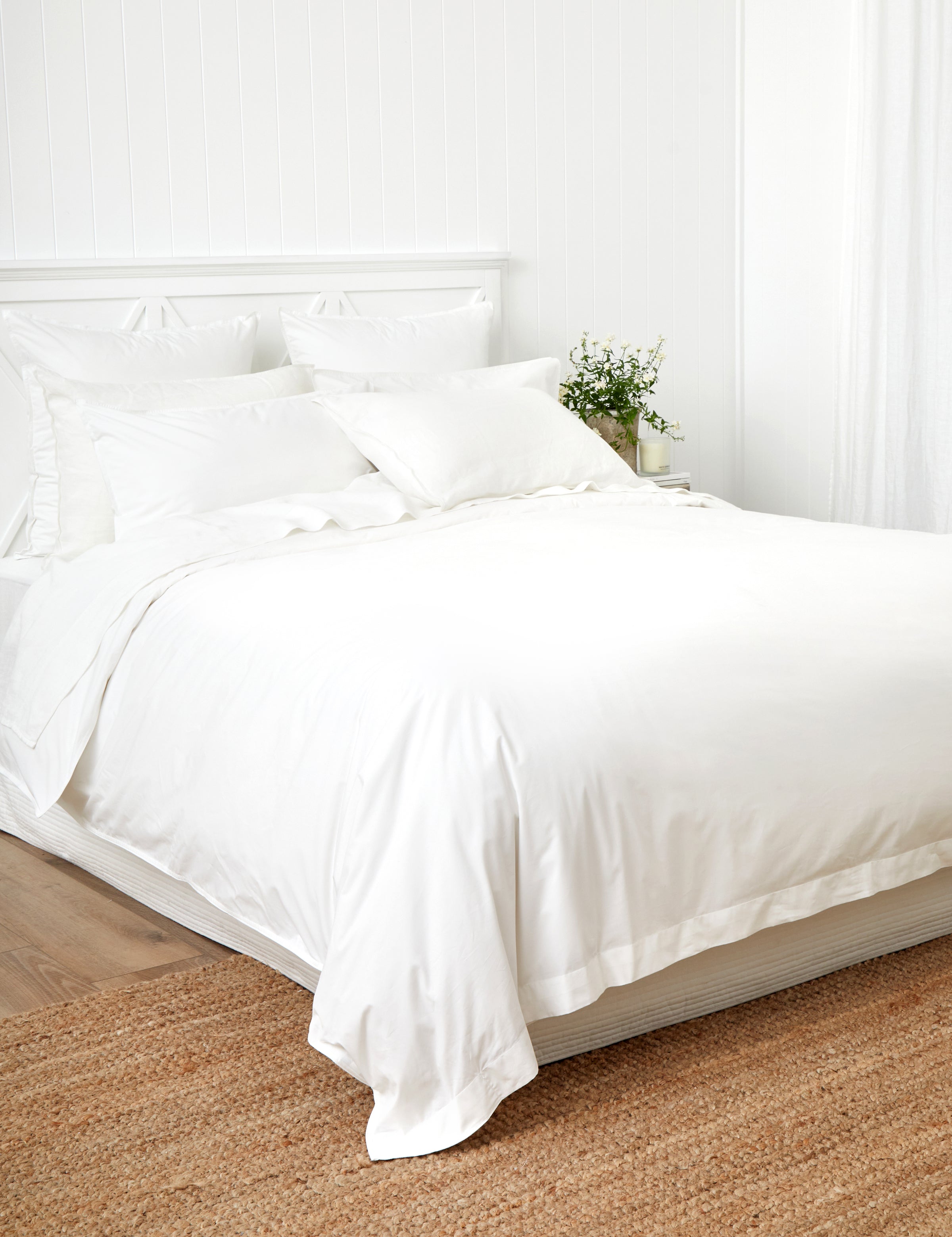 Purity Organic Cotton Duvet Cover Set | White-3
