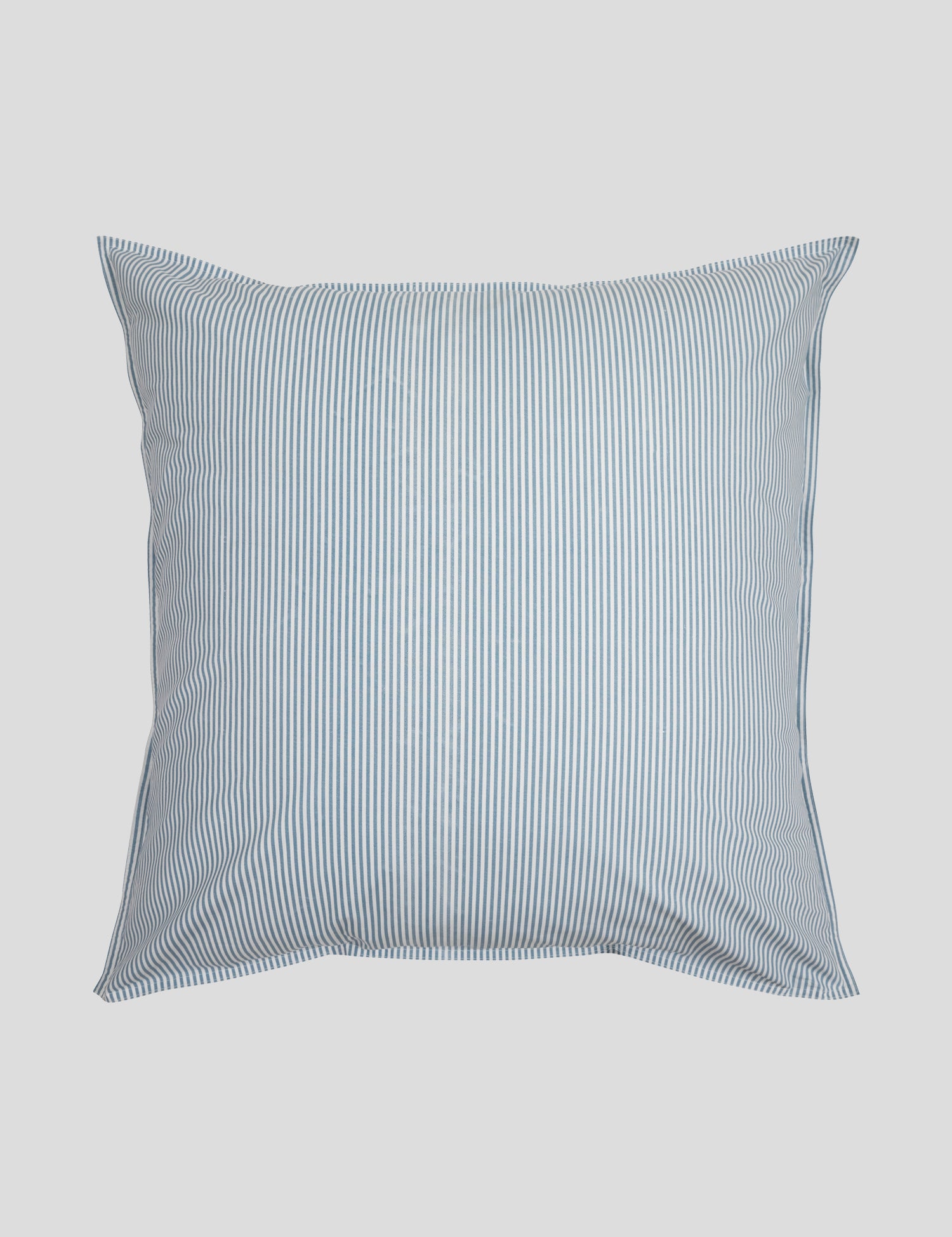 Purity Organic Cotton European Pillowcase | Blue Stripe-2