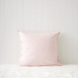 Purity Organic Cotton European Pillowcase | Pink Stripe-1