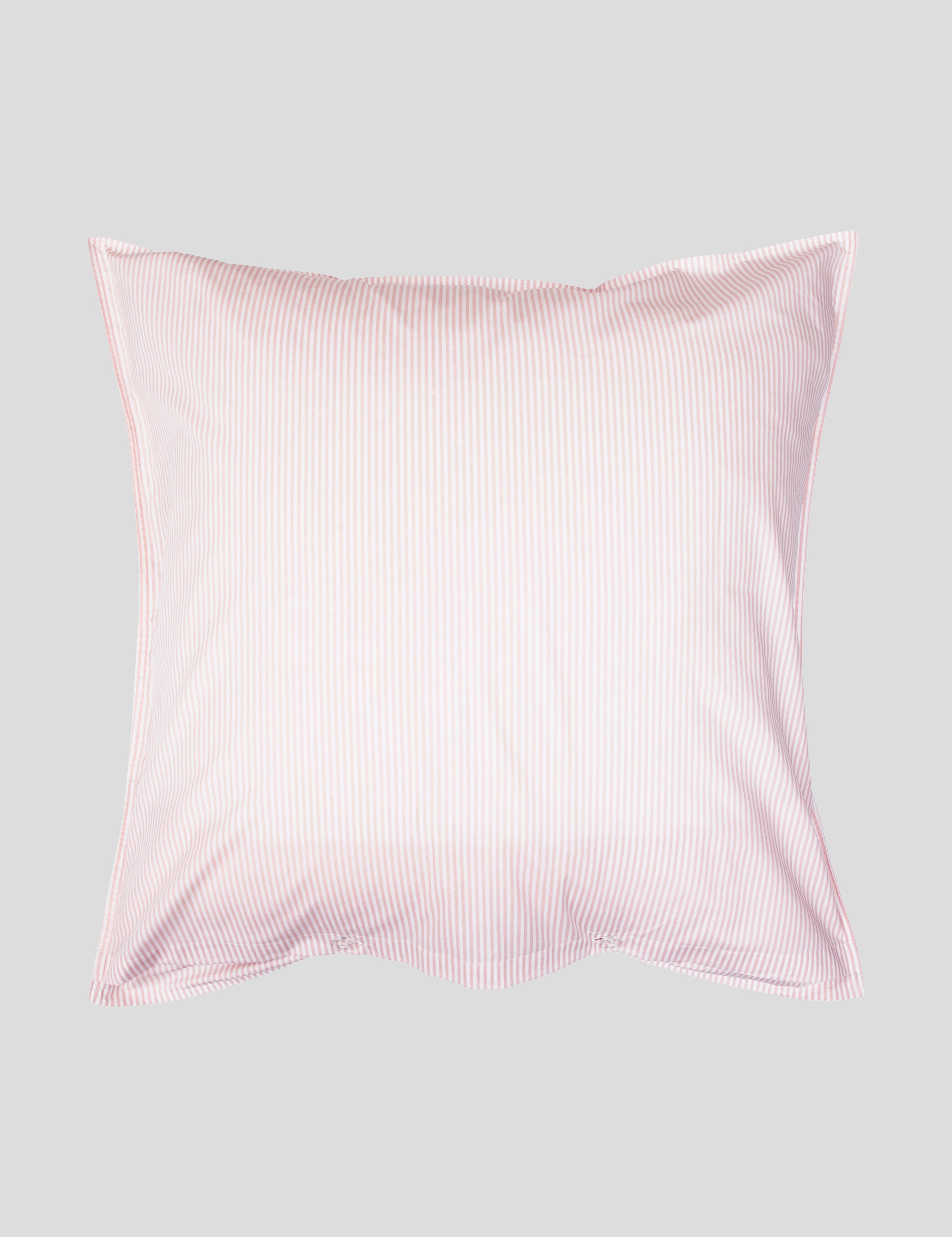 Purity Organic Cotton European Pillowcase | Pink Stripe-3