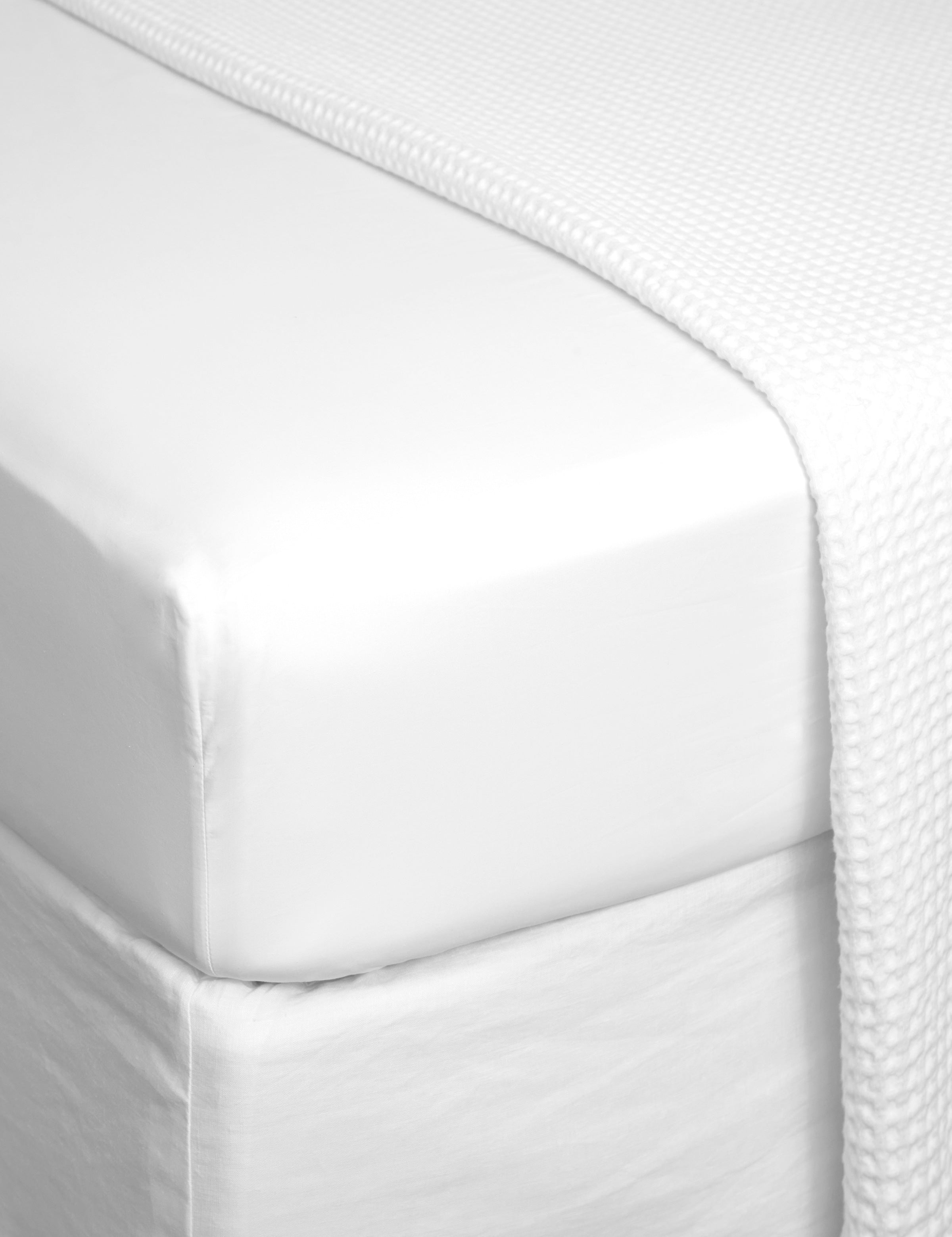 Purity Organic Cotton Fitted Sheet | White-1