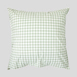 Purity Organic Cotton Gingham European Pillowcase | Green-3