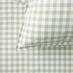 Purity Organic Cotton Gingham Sheet Set | Green-2