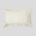 Purity Organic Cotton Gingham Standard Pillowcase Set | Natural-3