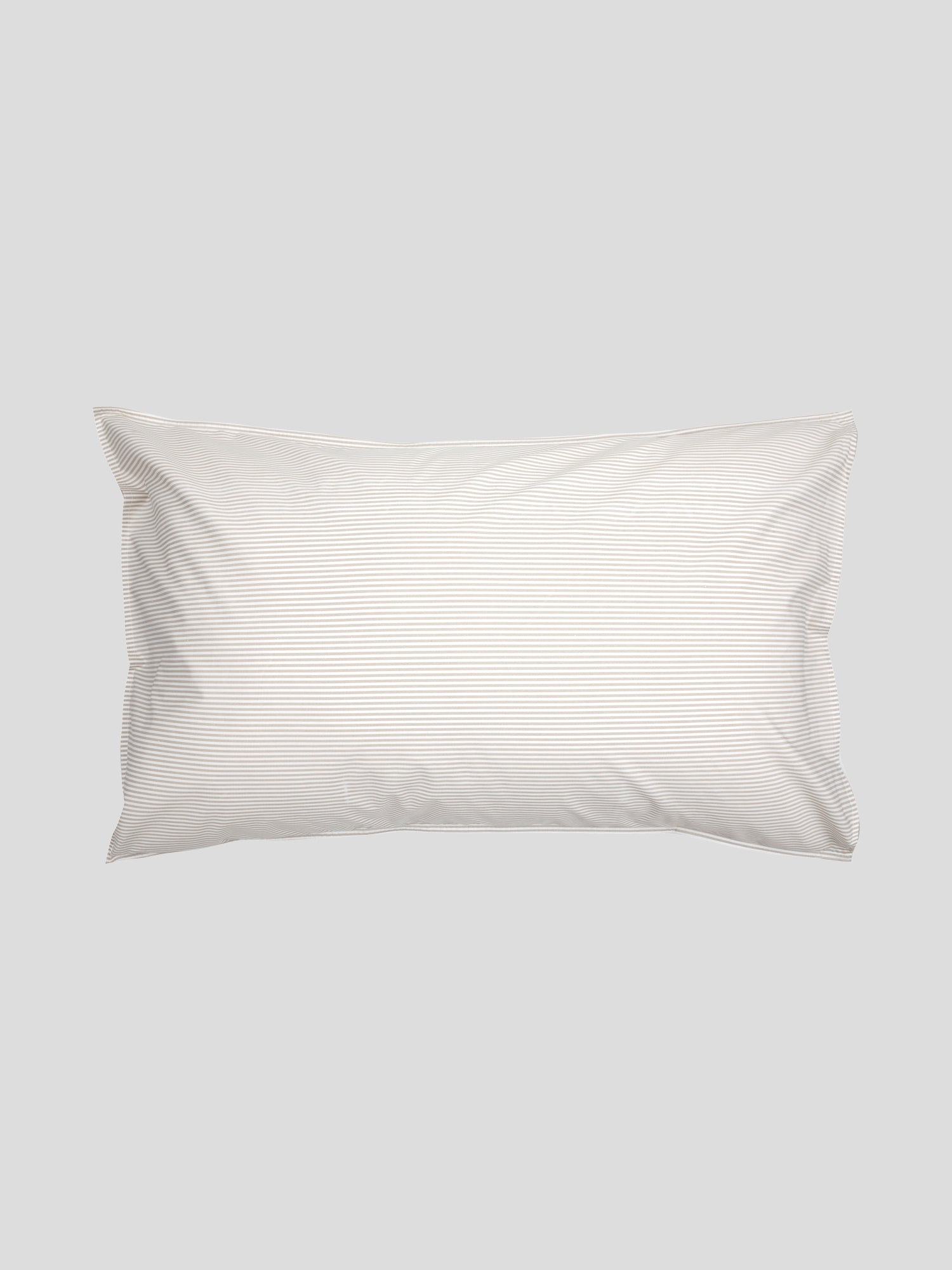 Purity Organic Cotton Lodge Pillowcase Set | Natural Stripe-2