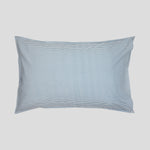 Purity Organic Cotton Standard Pillowcase Set | Blue Stripe-4