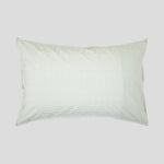 Purity Organic Cotton Standard Pillowcase Set | Green Stripe-3