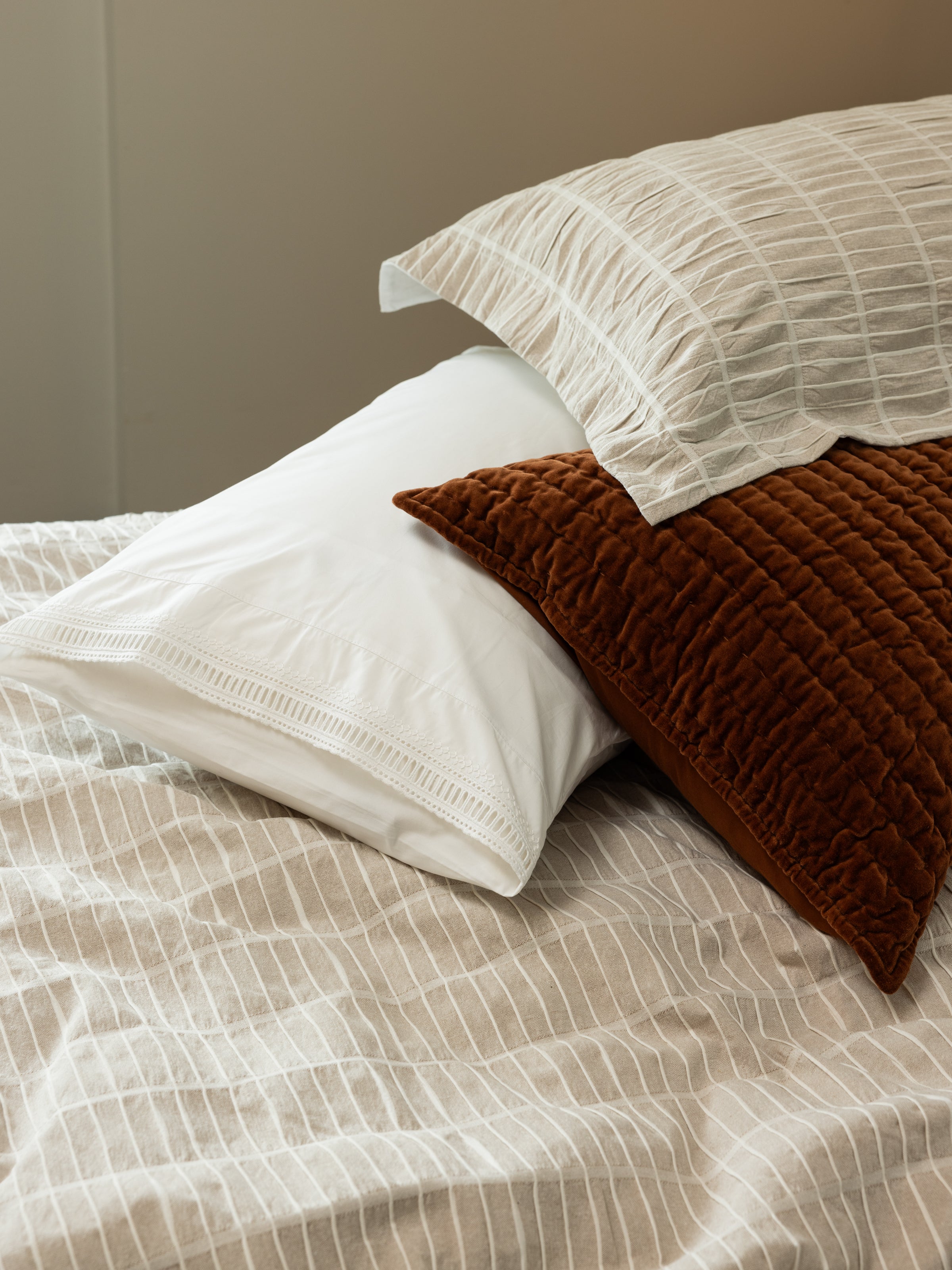 Raffles Oxford Pillowcase Set | Natural-2