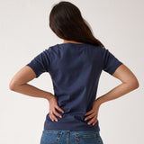 Reese Knit Tee Shirt | Ink-3
