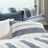 Riverton European Pillowcase | Blue Stripe-2