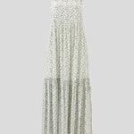 Riviera Wide Strap Rayon Dress | Green Floral-2