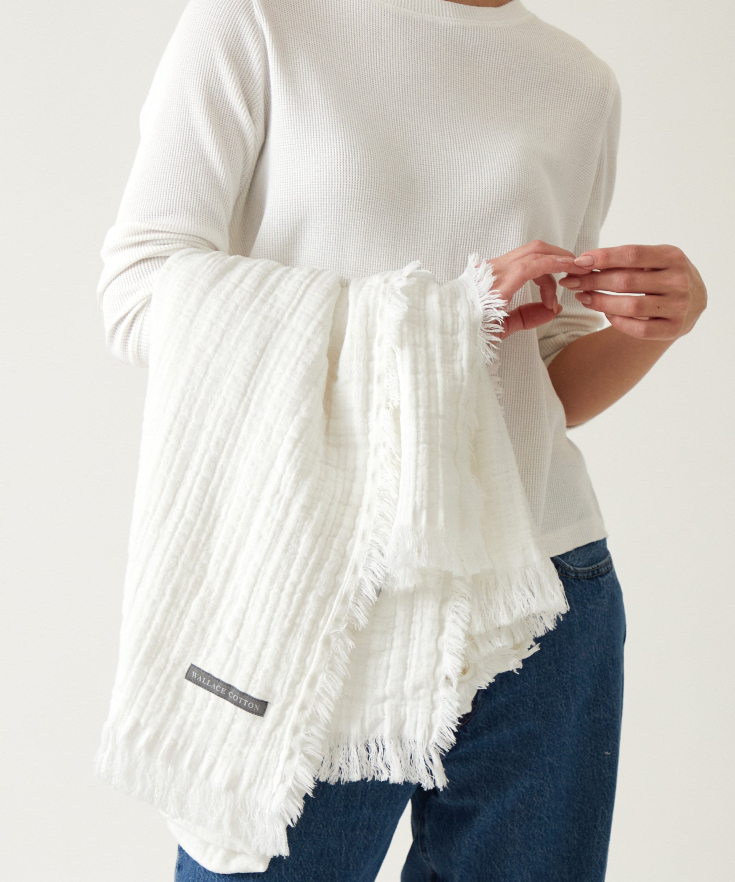 Rome Throw | White-2