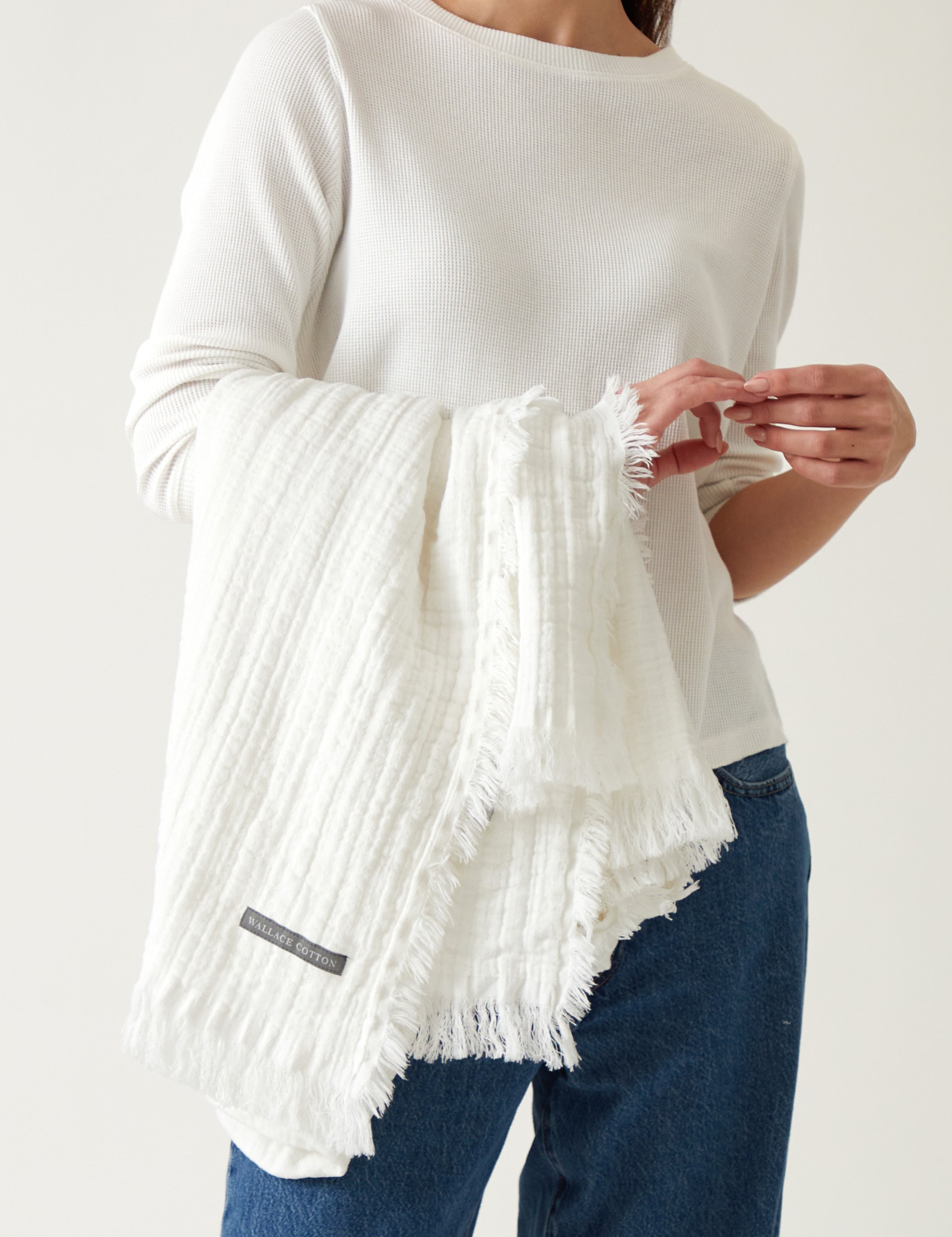 Rome Throw | White-2