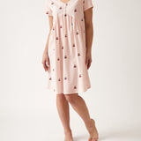 Rosa Empress Nightie | Pink Stripe-1