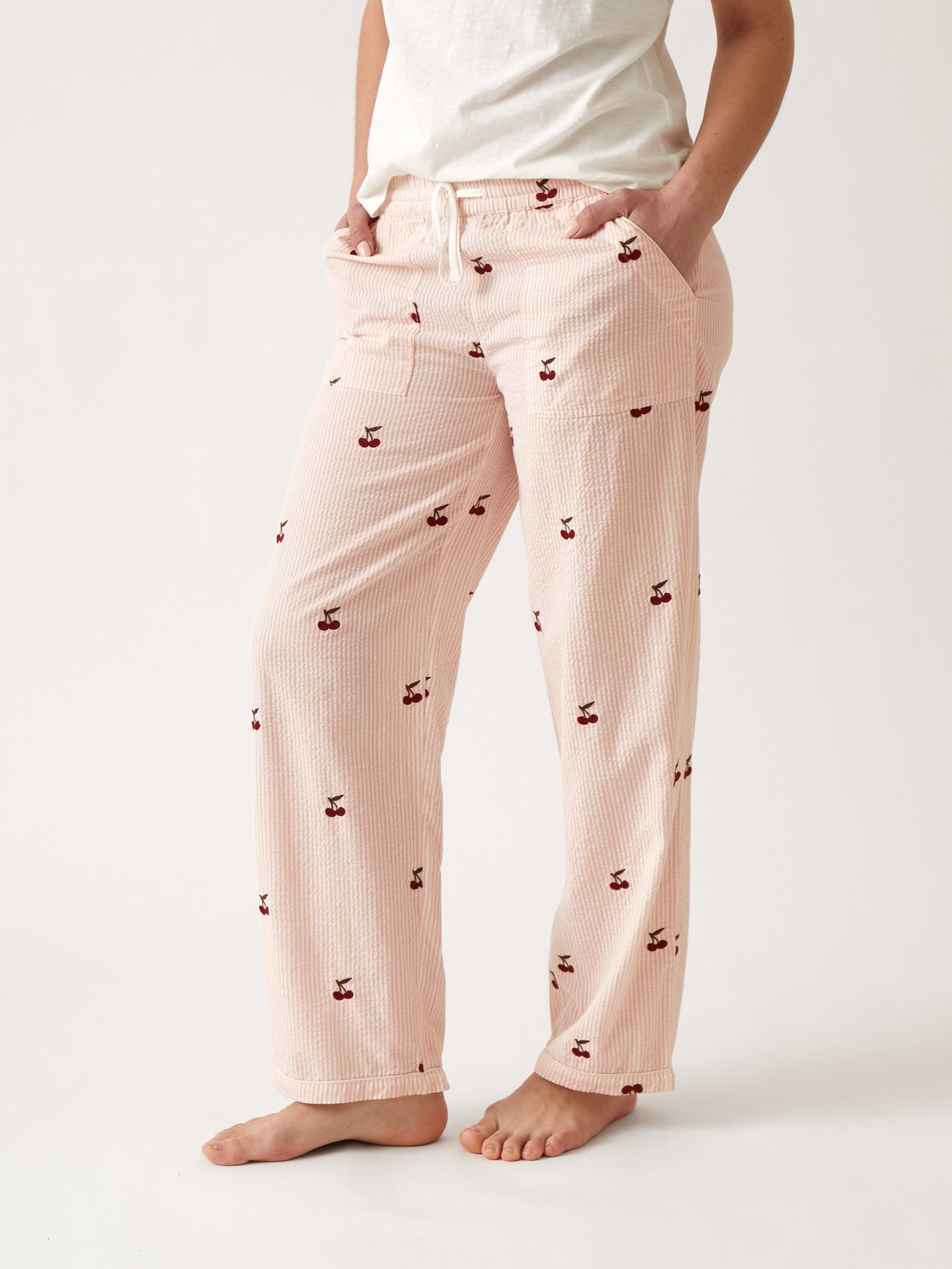 Rosa PJ Pants | Pink Stripe-1