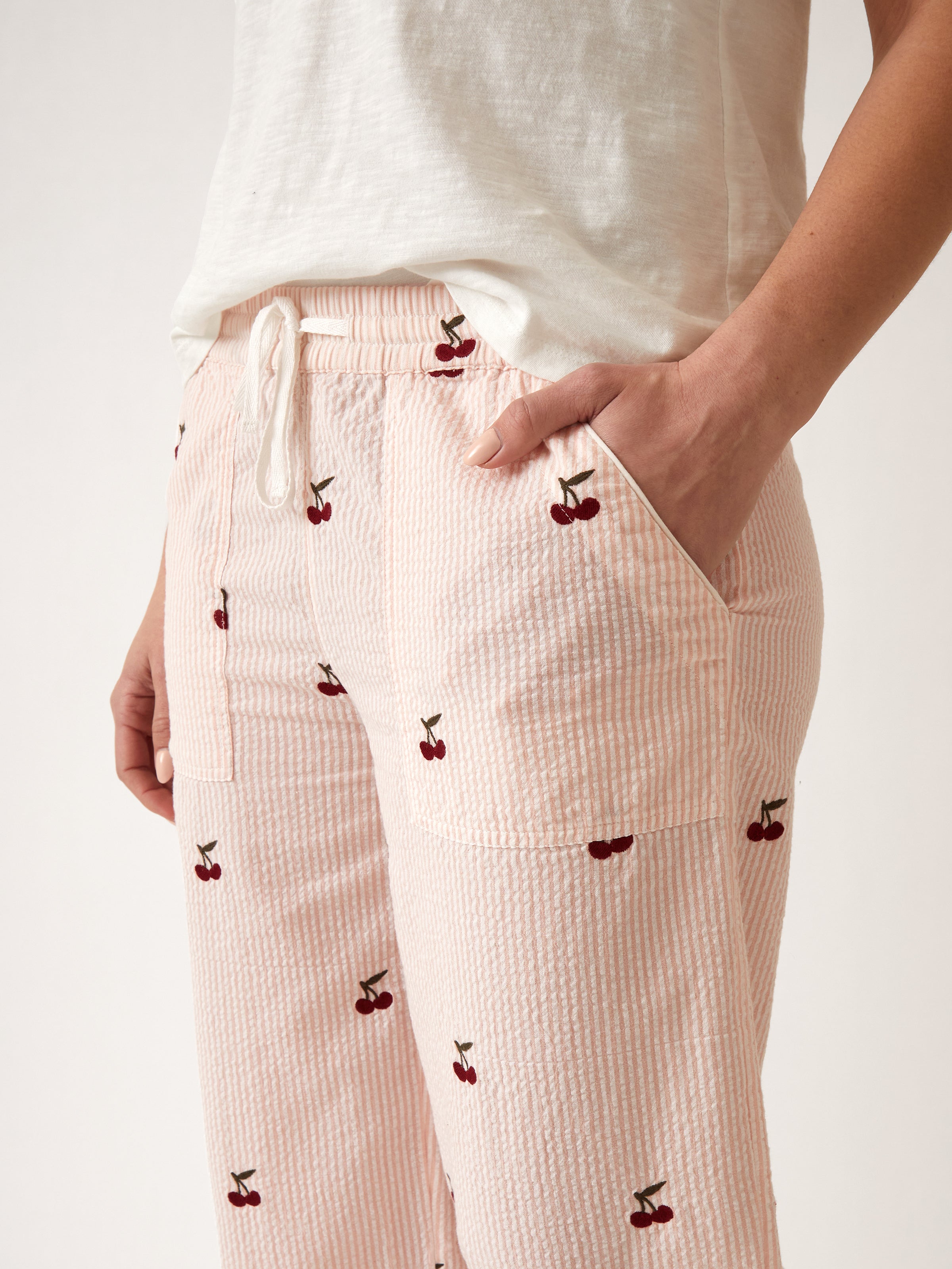 Rosa PJ Pants | Pink Stripe-2