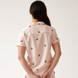 Rosa PJ Shirt | Pink Stripe-4